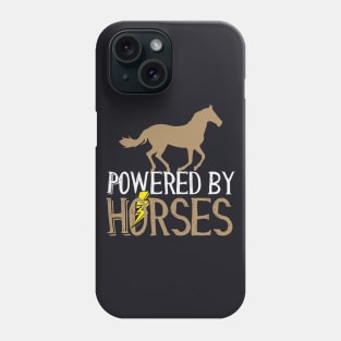 Powered by Horses Horse Rider Phone Case