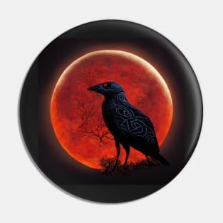 Celtic Raven Pin