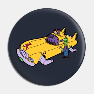 Ollie Oilslick Space Cabbie Pin