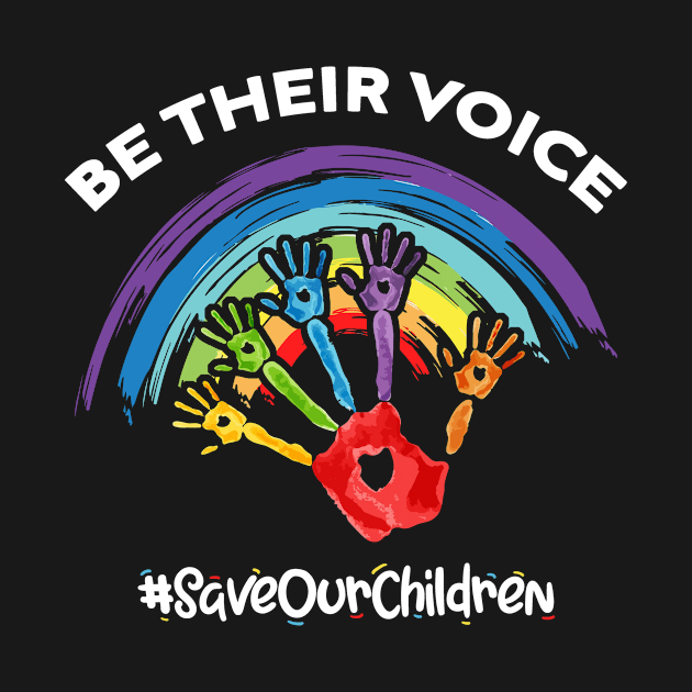 Be Their Voice Save Our Children - End Human Trafficking by DressedForDuty