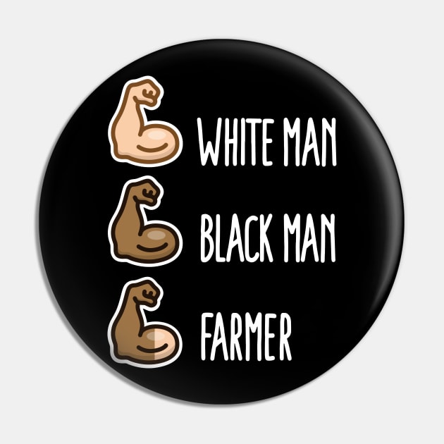 White man black man farmer gift funny farm life (light design) Pin by LaundryFactory