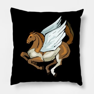 Angelic and Elegant Pegasus Horse Mythic Animal Pillow