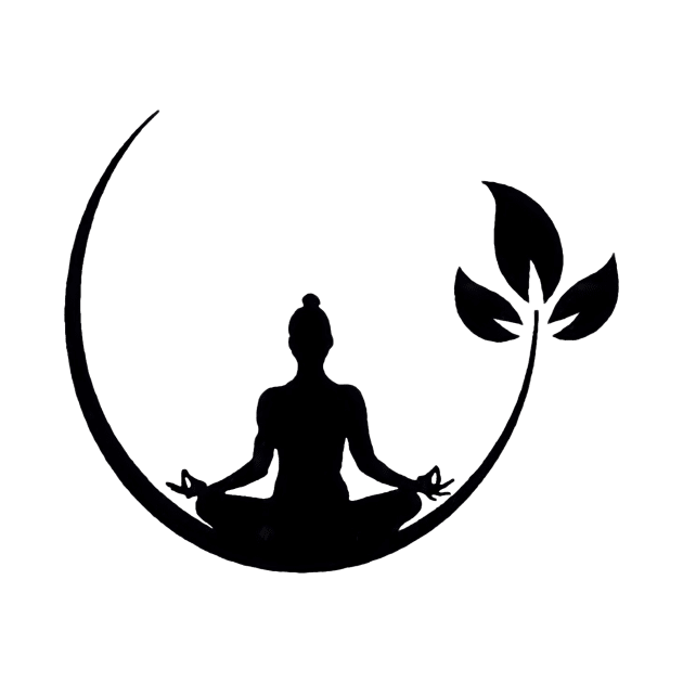 Balanced black yoga logo by Yoga Wear