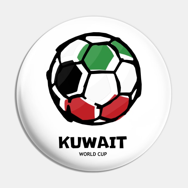 Kuwait Football Country Flag Pin by KewaleeTee