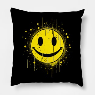 Acid House Smile Face Pillow