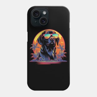 Retro Wave Foxhound Dog Shirt Phone Case