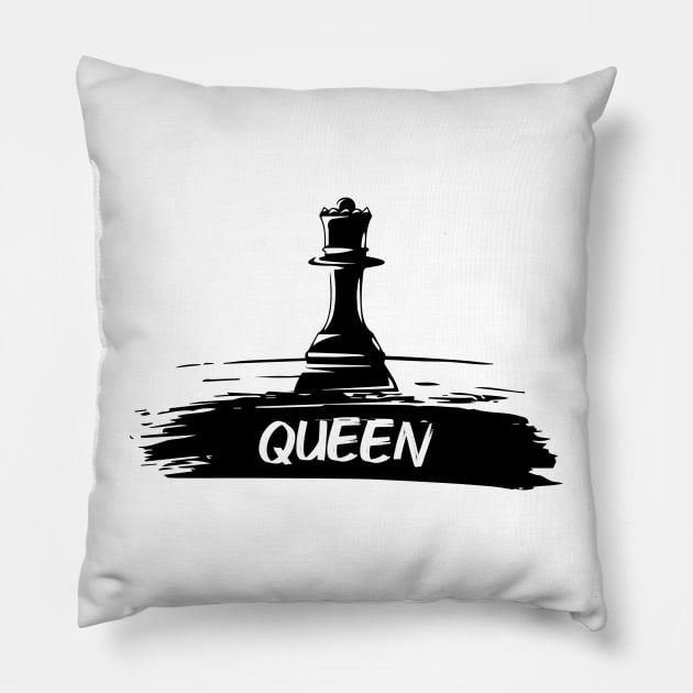 Chess quen Pillow by HB Shirts