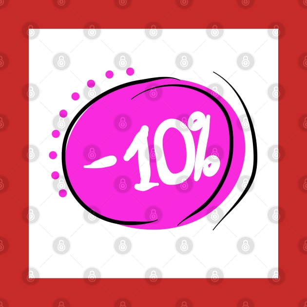 Discount 10%. Promotion, bonus, business, gift of price by grafinya