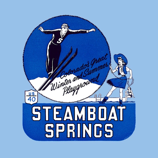 1940s Steamboat Springs Colorado by historicimage