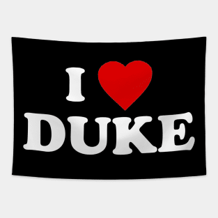 i love duke Tapestry