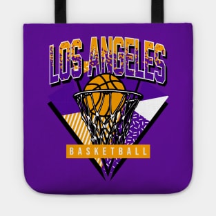 Los Angeles 90 Basketball Throwback Tote