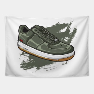 Force Olive Retro Sneaker Tapestry