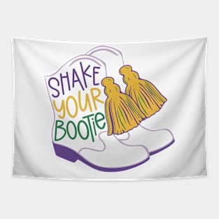 Shake Your Bootie Mardi Gras, Retro Mardi Gras Booties, Fat Tuesday, Cute Mardi Gras Tapestry