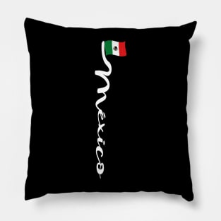 México lettering banner mexican pride country flag merch Pillow