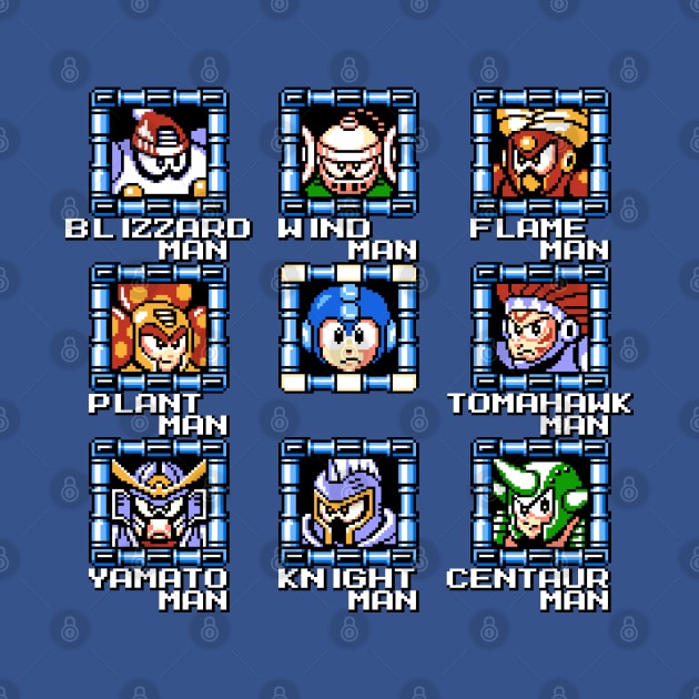 Mega Man 6 Stage Select by Samual Aeron