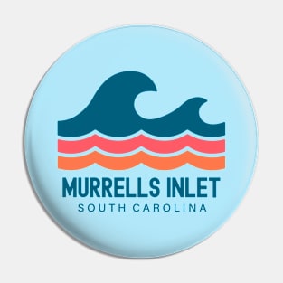 Murrells Inlet South Carolina Vintage Wave Pin