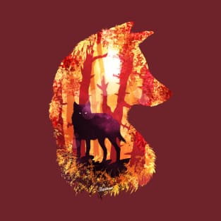 Evening Solace Wolf T-Shirt