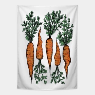 Fresh Carrots Tapestry