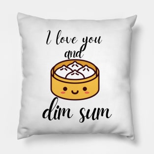 I love you and dim sum Pillow