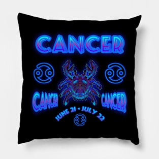 Cancer 3a Black Pillow