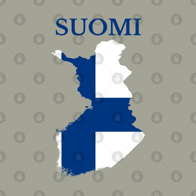 Finland, Suomi Map Flag by maro_00