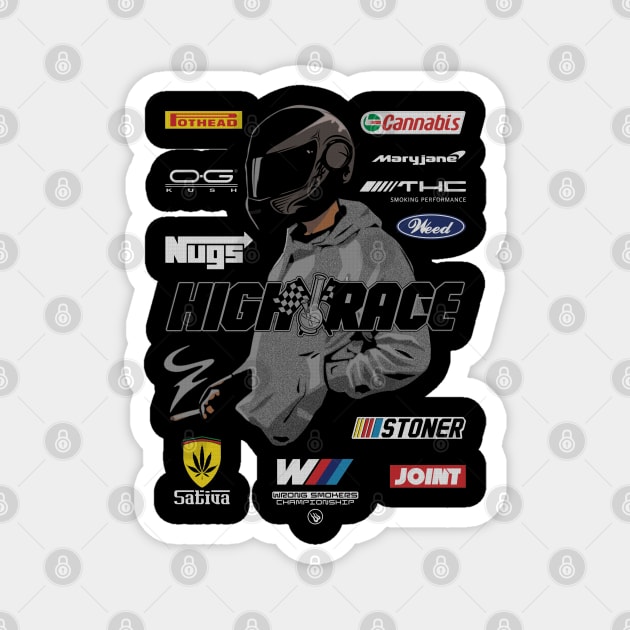 Racing High Magnet by Wrongteeshirt