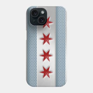 Chicago Flag Metal Look Phone Case