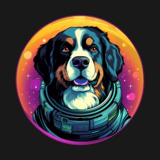 Bernese Mountain Dog Astronaut Space Dog Cosmic Puppy T-Shirt