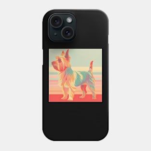 Australian Terrier in 80's Phone Case