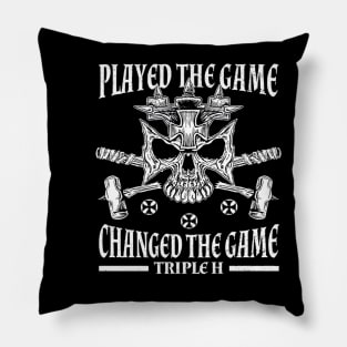 Triple H Skull And Hammers Pillow