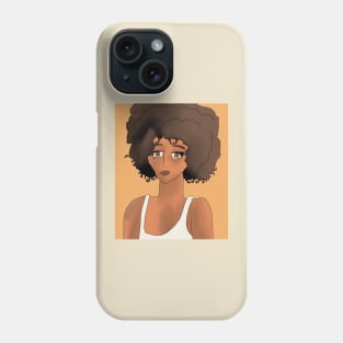 Black Girl with Natural Hair Phone Case