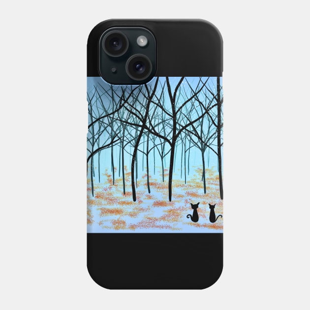 Winter forest Phone Case by Kcinnik