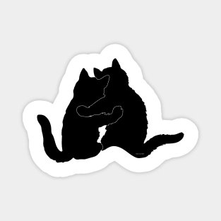 TWO CATS IN LOVE Kittens Magnet