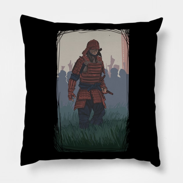 samurai Pillow by ozencmelih