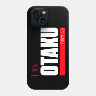 Otaku 100% – Red + White Phone Case