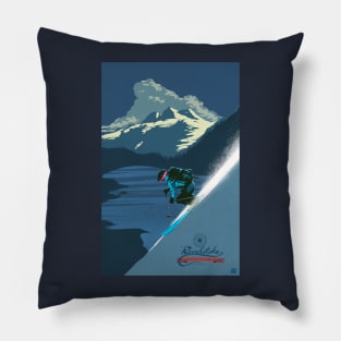 Retro ski print Revelstoke Pillow