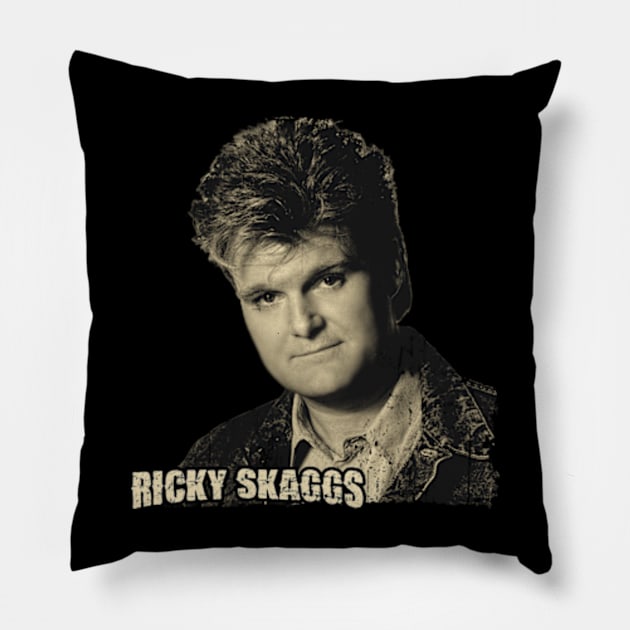 The Ricky Skaggs Art drawing Pillow by Kokogemedia Apparelshop