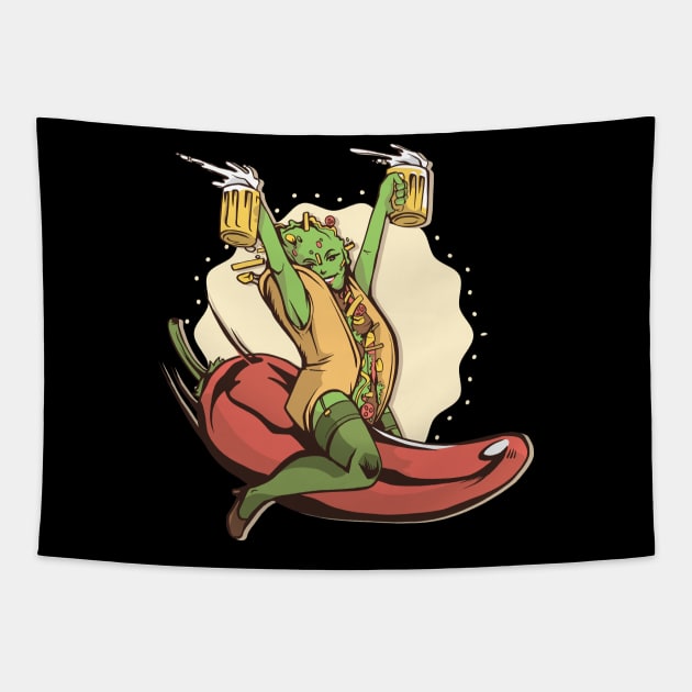 Hot girl tapestry shop
