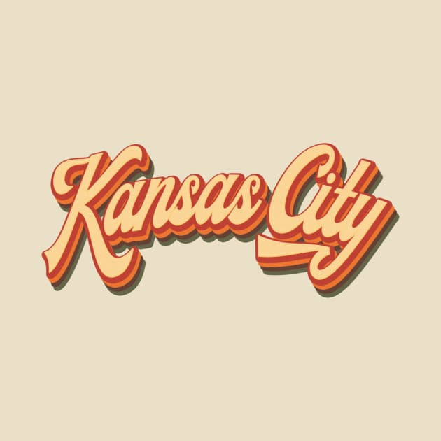 Kansas City Retro Vintage 70's Missouri State by Happy as I travel