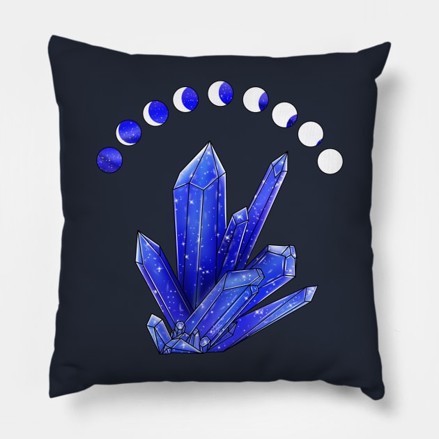 Galaxy Crystal in the Moonlight Pillow by SupernovaAda