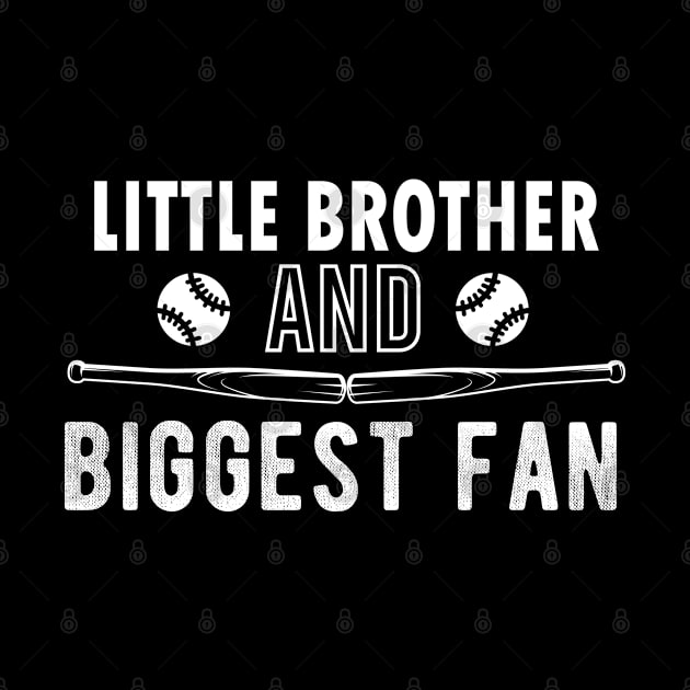 Little Brother and Biggest Fan Baseball Lover Gift by Justbeperfect