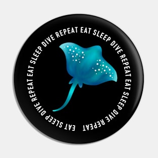 eat sleep dive repeat Pin