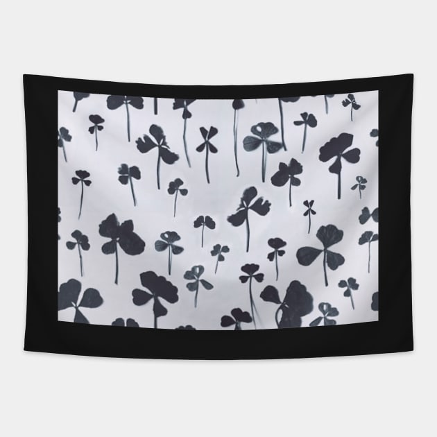 Lucky 4 Leaf Clover Collection Pattern Tapestry by Pattermoon