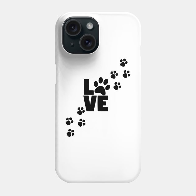 PAWS I Love My DOG Phone Case by Journees