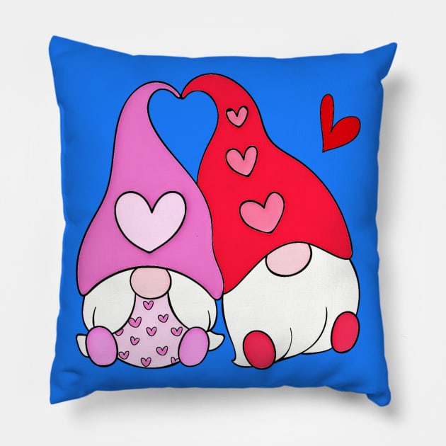Gnome Lovers Pillow by AlondraHanley