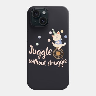 Juggling funny Circus Cat Juggler Phone Case