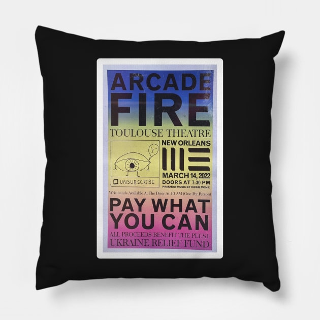 Arcade Fire - Toulouse Theatre Pillow by Specialstace83