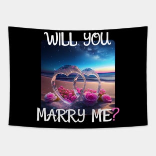 Marriage Proposal For Wedding Or Engagement - Romantic Gift Idea Tapestry