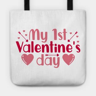 My 1st Valentine's Day cute design Tote