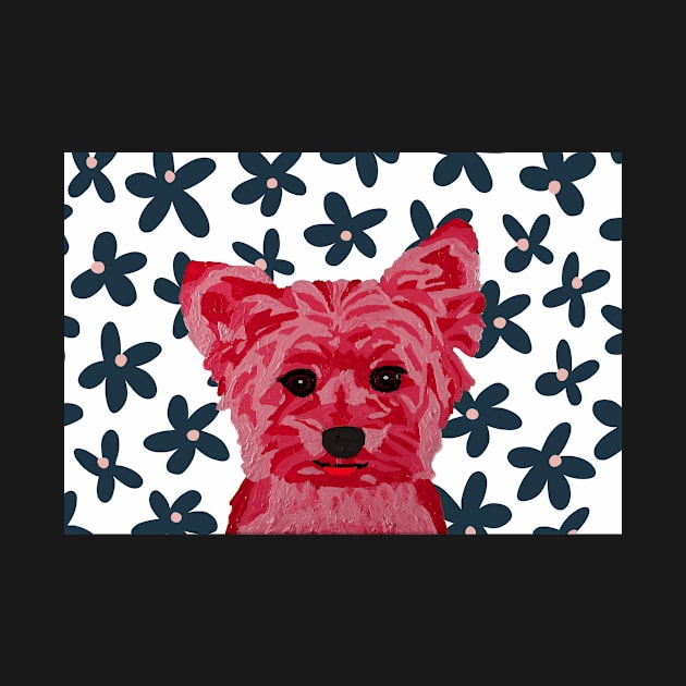 Kate Yorkie by Flower Wallpaper by AmandaAAnthony